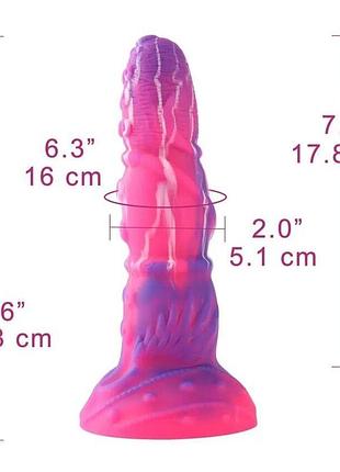 Фаллоимитатор для секс-машин hismith tentacle silicone dildo monster series, kliclok и присоска sexstyle 2