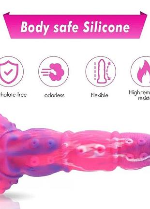 Фаллоимитатор для секс-машин hismith tentacle silicone dildo monster series, kliclok и присоска sexstyle 5
