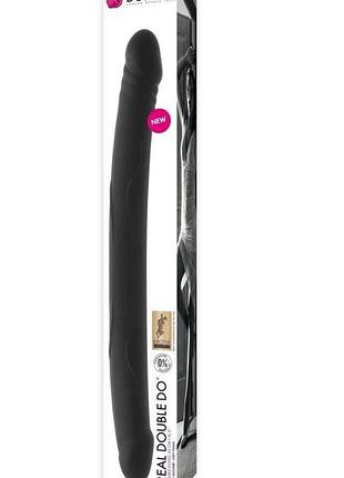 Фалоімітатор двосторонній dorcel real double do black, діаметр 4 см, довжина 42 см sexstyle 3