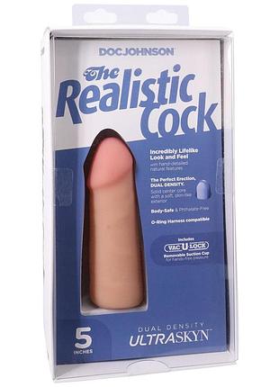 Фаллоимитатор doc johnson the realistic cock ultraskyn - 5 inch vanilla sexstyle 8