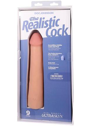 Фаллоимитатор doc johnson the realistic cock ultraskyn - 9 inch vanilla sexstyle 9