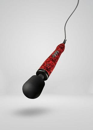 Вібромасажер doxy original rose pattern, дуже потужний, живлення 220в, пульсівні вібрації sexstyle 5