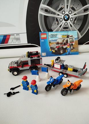 Конструктор lego city транспортёр мотоциклов 4433