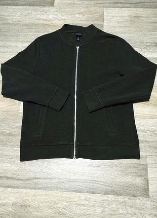 Чоловіча кофта бомбер h&amp;m на блискавці, розмір l.