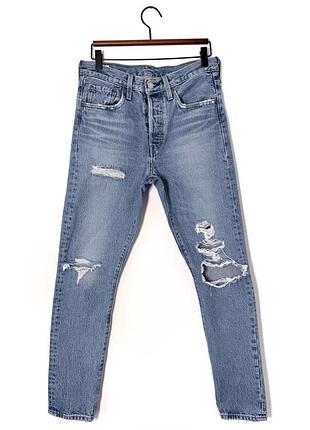 Класичні джинси з потертостями levis 501