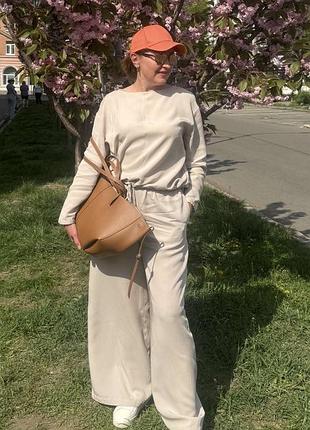 Костюм zara бежевого цвета