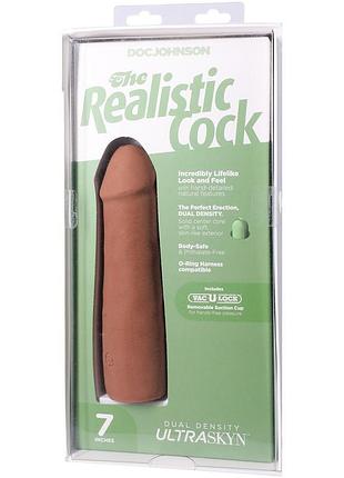 Фаллоимитатор doc johnson the realistic cock ultraskyn - 7 inch caramel sexstyle 9