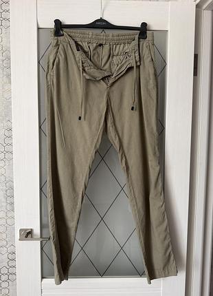 Шикарні чоловічі брюки легенькі massimo dutti l eur 42 джогери