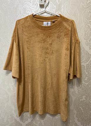 Велюрова футболка oversize