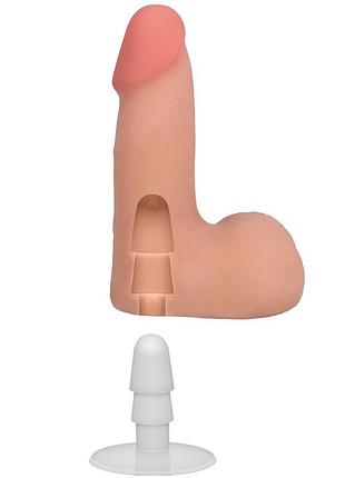 Фаллоимитатор doc johnson the realistic cock ultraskyn - 5 inch with balls vanilla sexstyle 6