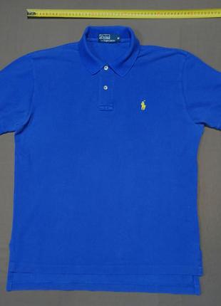 Плечи 49 см polo ralph lauren size m синее поло 100% cotton