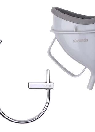 Набір для домінування lockink sevanda objectification bathroom set, маска та 4 насадки sexstyle 4