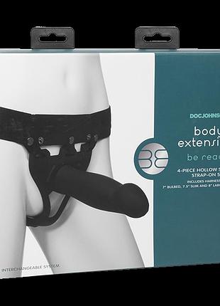 Набор для страпона doc johnson body extensions - be ready - black sexstyle 7