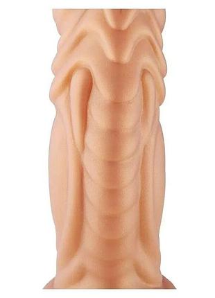Фаллоимитатор для секс-машин hismith slightly curved silicone dildo monster series, крепление kliclok sexstyle 5