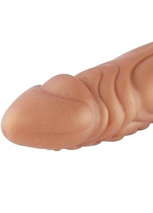Фаллоимитатор для секс-машин hismith slightly curved silicone dildo monster series, крепление kliclok sexstyle 6