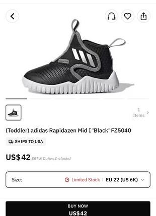 Adidas rapidazen mid i, розмір 22 (13 см) — легкі дитячі демісезонні черевички waterproof