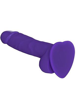 Реалистичный фаллоимитатор strap-on-me soft realistic dildo violet - size m sexstyle 3