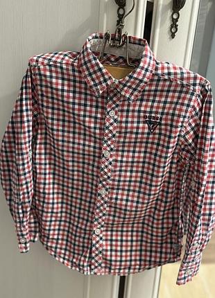 Сорочка guess для хлопчика 122см натуральна бавовна