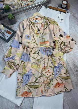 Подовжена сорочка із паском від h&m