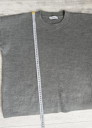 Сірий oversize светр, one size 3