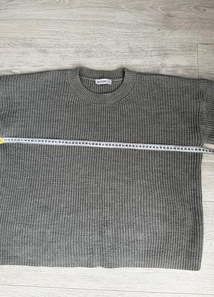 Сірий oversize светр, one size 5