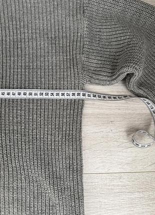 Сірий oversize светр, one size 6