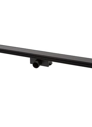 It02-ft24/800 bg ital душовий трап 800 мм,загартов. скло,комбін. затвор,black glass (блістер) {5/1}