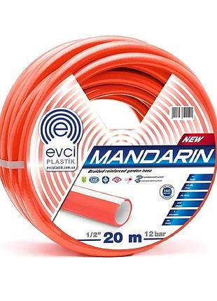 Шланг для полива evci plastik mandarin пвх ø3/4", трехслойный, армированный, бухта 30 м