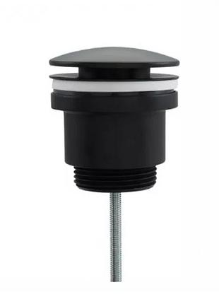 Донный клапан frap f62-7 нажимной, 1 1/4", черный