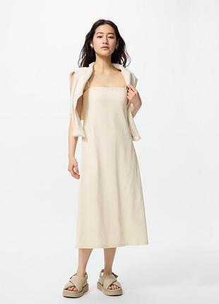 Жіноче плаття міді uniqlo з технологією airism