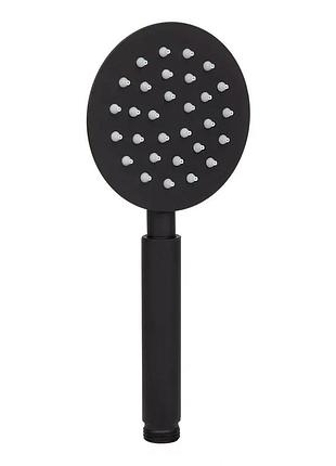 Душова лійка wezer wky-16-black, нержавіюча сталь
