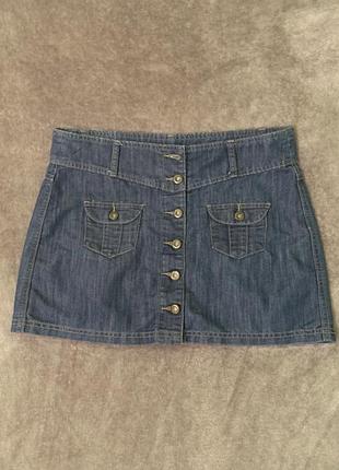 Джинсова спідниця denim розмір 12/40/m l
