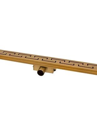 It02-ft18/700 gl ital душовий трап 700 мм brushed gold, комбін. гідрозатвор, (блістер) {5/1}