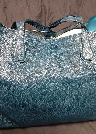 Кожаный шоппер tory burch