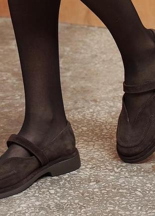 Нові туфлі лофери балетки натуральна замша 39 р olli shoes