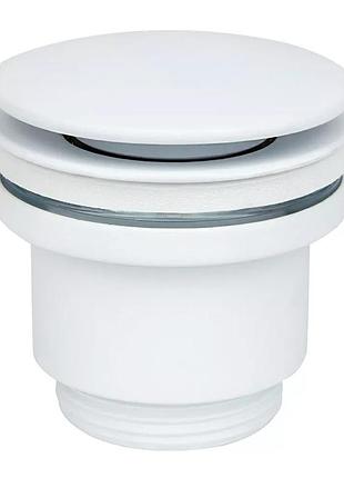 Донный клапан wezer whr-104-w, автомат, ø63мм, 1 1/4", белый