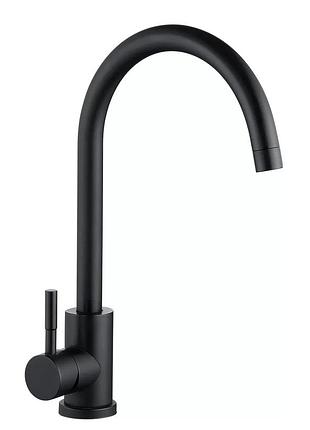 Змішувач для кухні wezer eko4a-01-black чорного кольору
