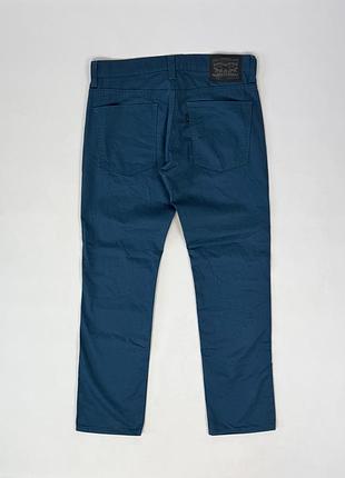 Брюки чинос levi's 511 slim fit w32 l30 колір teal / petrol оригінал чоловічі штани сині слім фіт