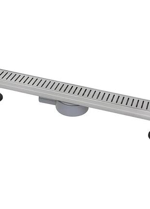 It03-ft10/ 300 ital душовий трап 300 мм поворот.360, комбін.затвор, brushed nickel (блістер) {5/1}