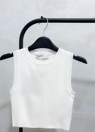 Стильный топ от zara тонкая вязка