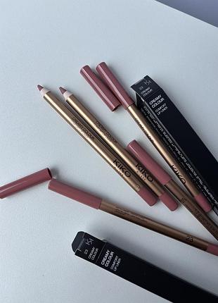 Олівець для губ 23 creamy colour comfort lip liner kiko milano. олівець 23 кіко мілано