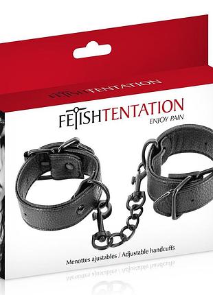 Наручники fetish tentation adjustable handcuffs, регулируемые, съемная цепочка с карабинами sexstyle 3