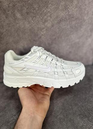 Кросівки кроси nike p-6000 білі, кроссівки літні сітка стильні зручні унісекс найк п 6000