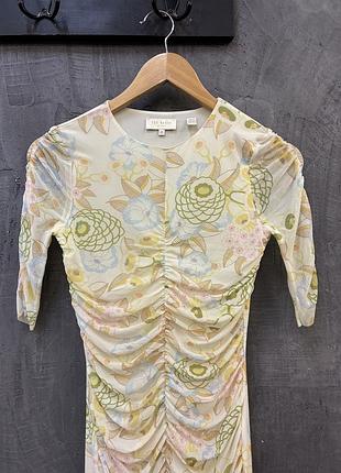 Сукня ted baker з драпіруванням шифон portugal mesh dress ainya floral