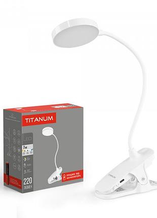 Лампа светодиодная настiльна з акумулятором titanum tltf-013w 7w 3000-6000k