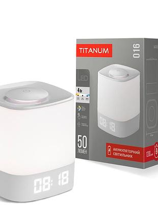 Led светильник аккумуляторный titanum tltf-016cw