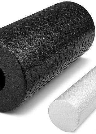 Массажный ролик easyfit lightweight 33×14 см с массажером для стоп 33×5 см
