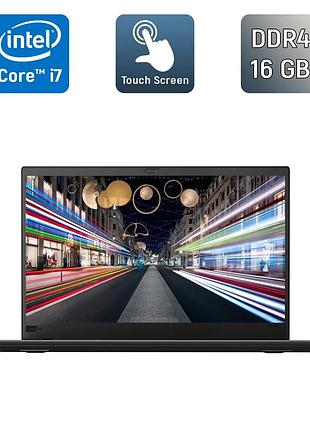 Ультрабук lenovo thinkpad x1 carbon 6th / 14" (1920x1080) ips touch / intel core i7-8650u (4 (8) ядра по 1.9 - 4.2 ghz) / 16 gb