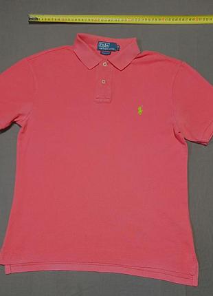 Плечі 46 см polo  ralph lauren  size м    коралове  поло