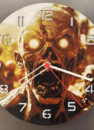 Настенные часы "зомби" 3d печать 245 мм, оригинальный настенный часовни для фанатов хорора